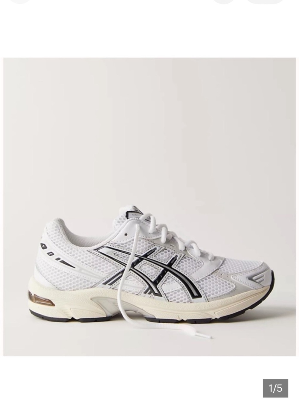 ASICS Gel 1130 Sneakers in White and Black